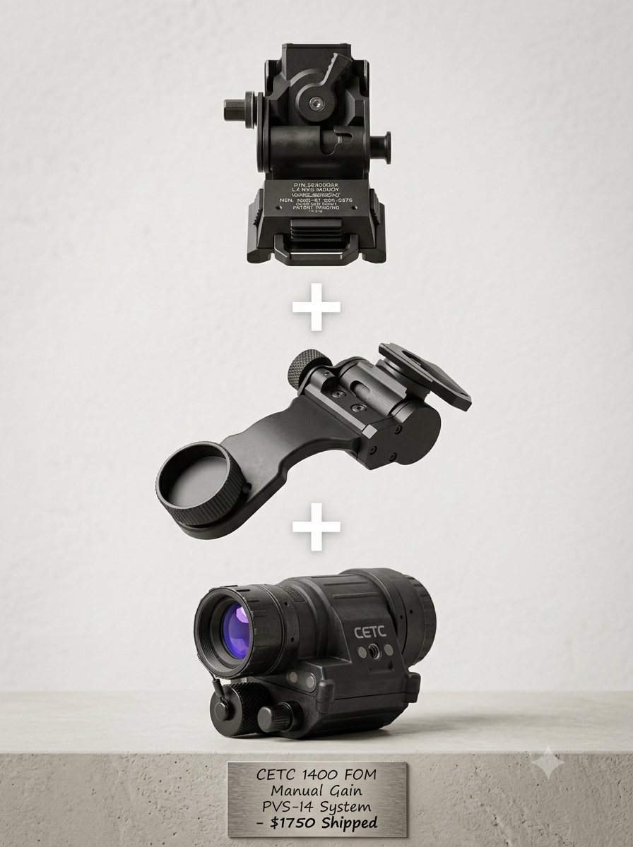 PVS-14 white Phosphor Gen2+ Night Vision Monocular