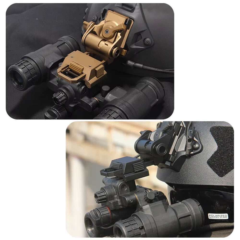 G24 Style NVG Helmet Mount – Dovetail, Black & FDE