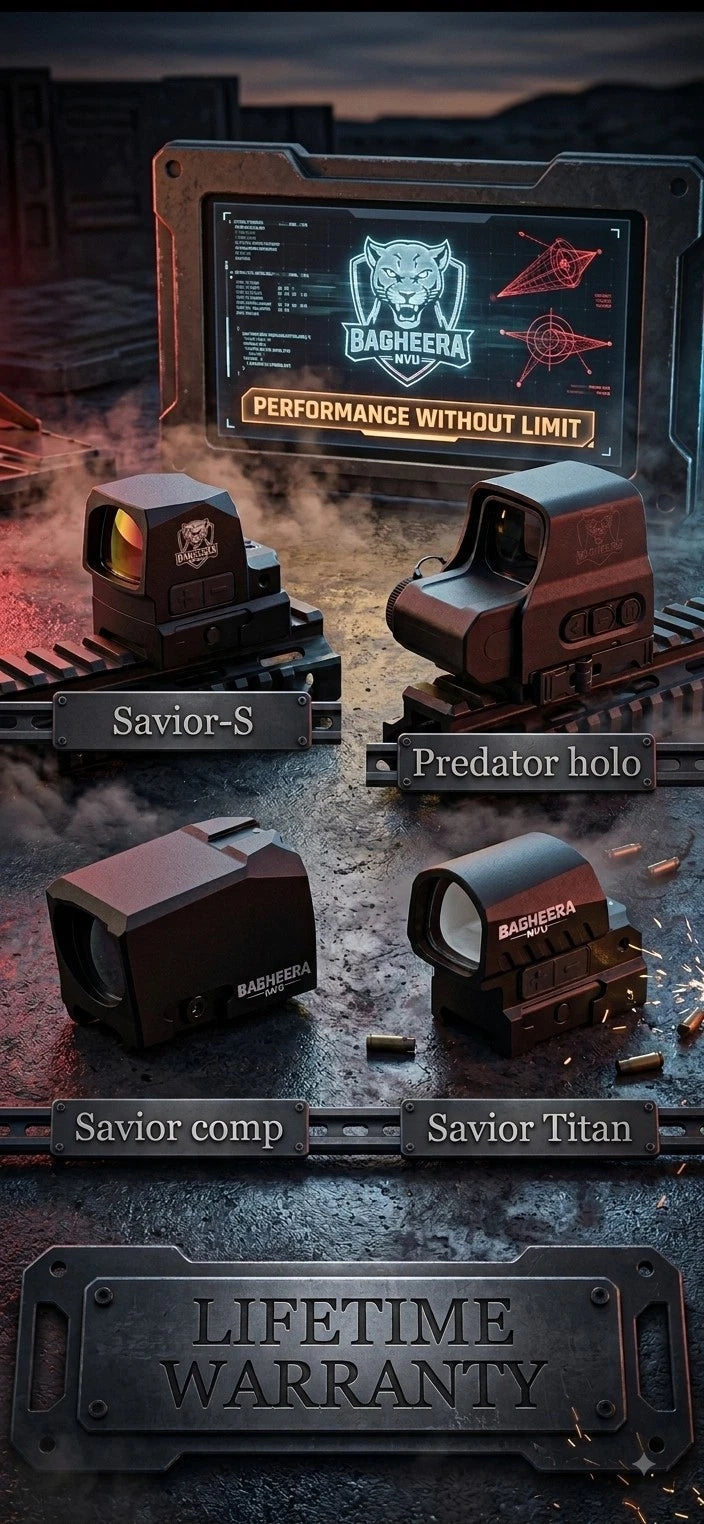 Bagheera Savior Enclosed Window Red dot Sight RMSc Enclosed Red for MP shield
